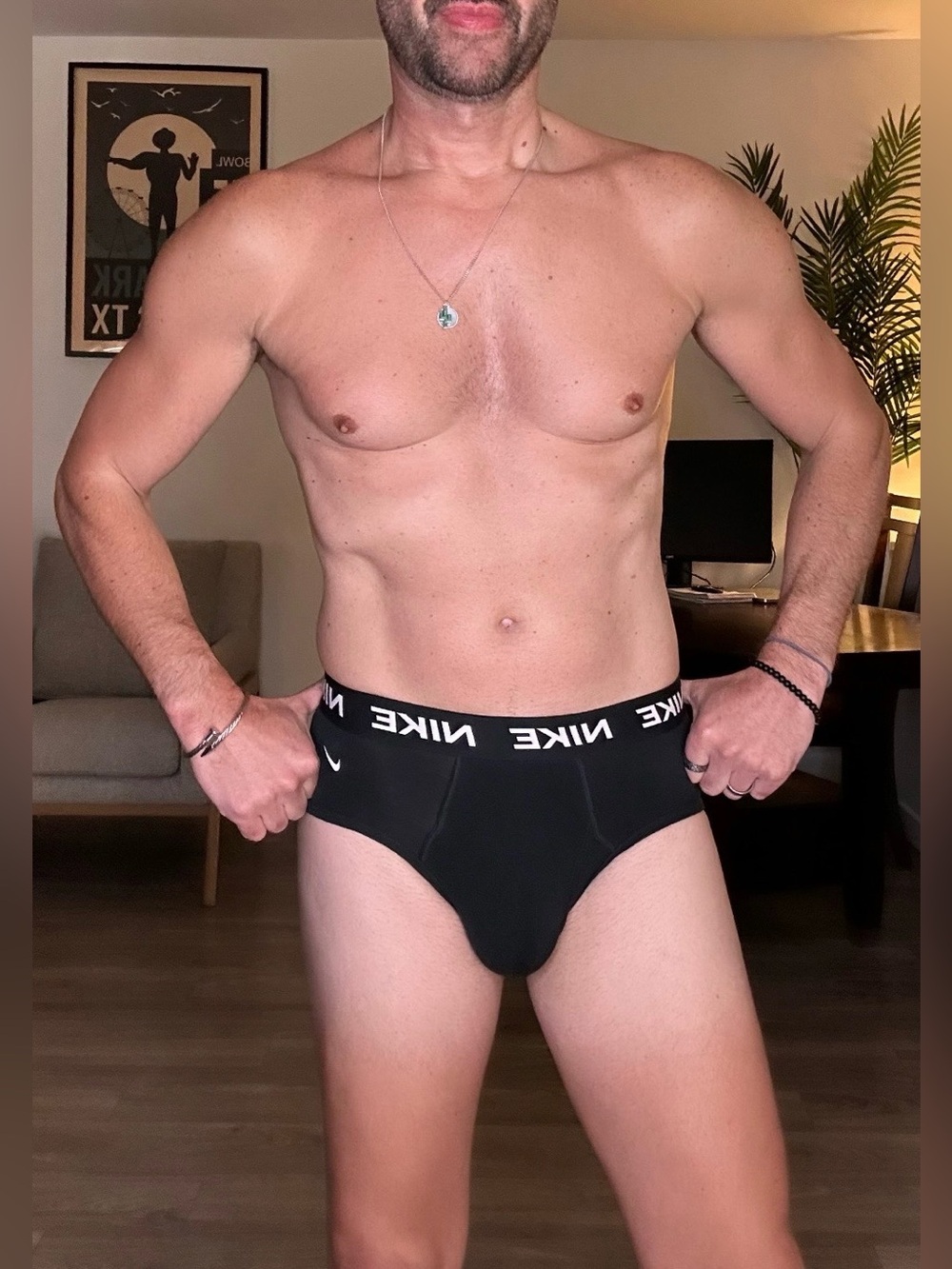 Nike | Black Briefs with White Logo Waistband (Small) - Picture 12 of 14